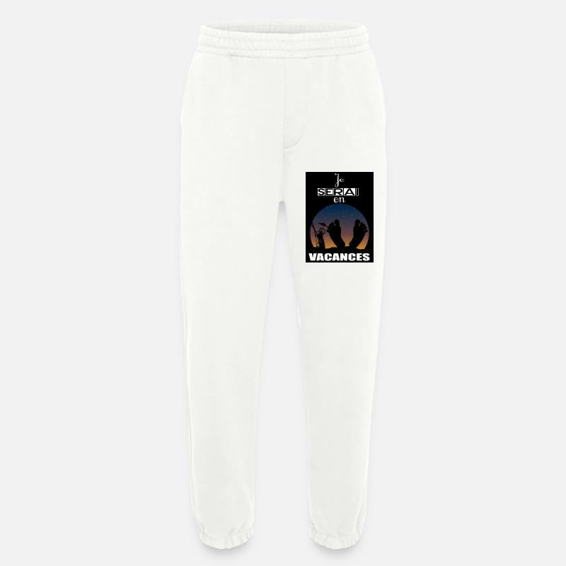 I will be on vacation - Heavyweight Jogging Pants - made by SPREAD  - OFF WHITE