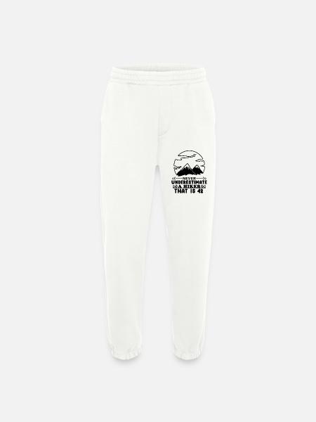 42e anniversaire cadeau 42 ans - Pantalon de jogging bio épais fabriqué en UE - OFF WHITE