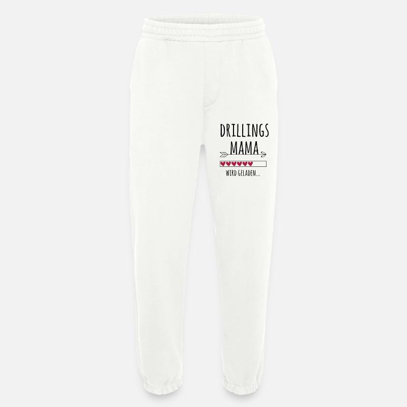 werdende Drillingsmama Schwangerschaft Drillinge - Heavyweight Jogginghose - made by SPREAD  - OFF WHITE