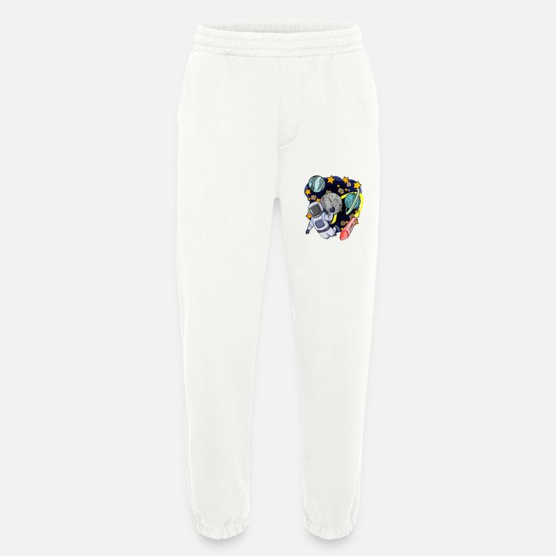 Astronaut in space - Heavyweight Jogging Pants - made by SPREAD  - OFF WHITE