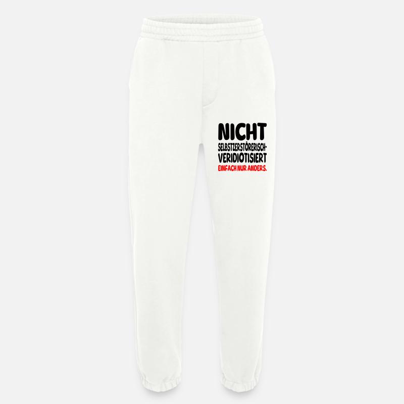 einfach nur anders - Heavyweight Jogginghose - made by SPREAD  - OFF WHITE