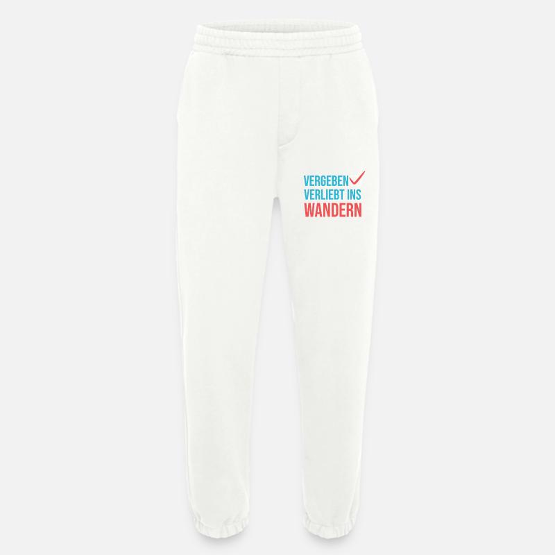 Wandern Klettern Statement Bergwanderung Wanderer - Heavyweight Jogginghose - made by SPREAD  - OFF WHITE