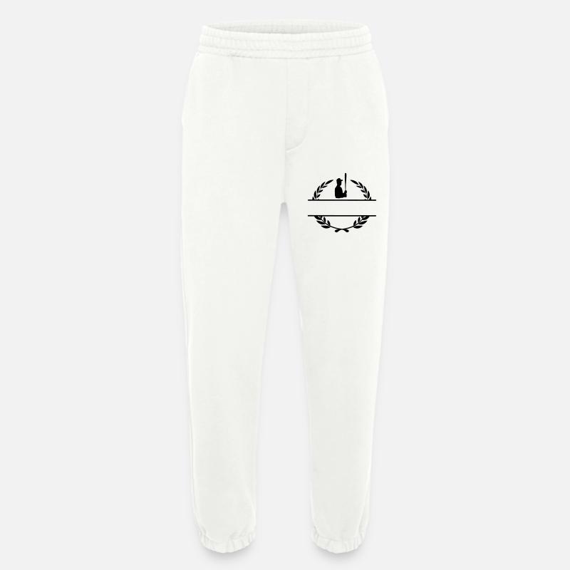 Baseball-Hitter im Lorbeerkranz-Monogramm - Heavyweight Jogginghose - made by SPREAD  - OFF WHITE