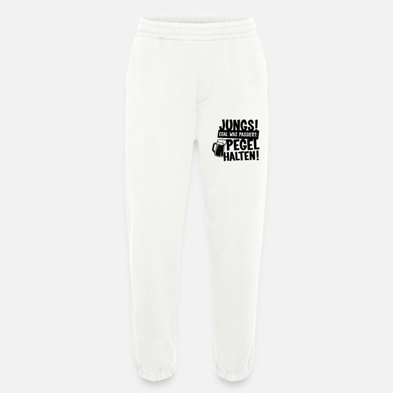 Jungs Pegel halten Sauftour - Heavyweight Jogginghose - made by SPREAD  - OFF WHITE