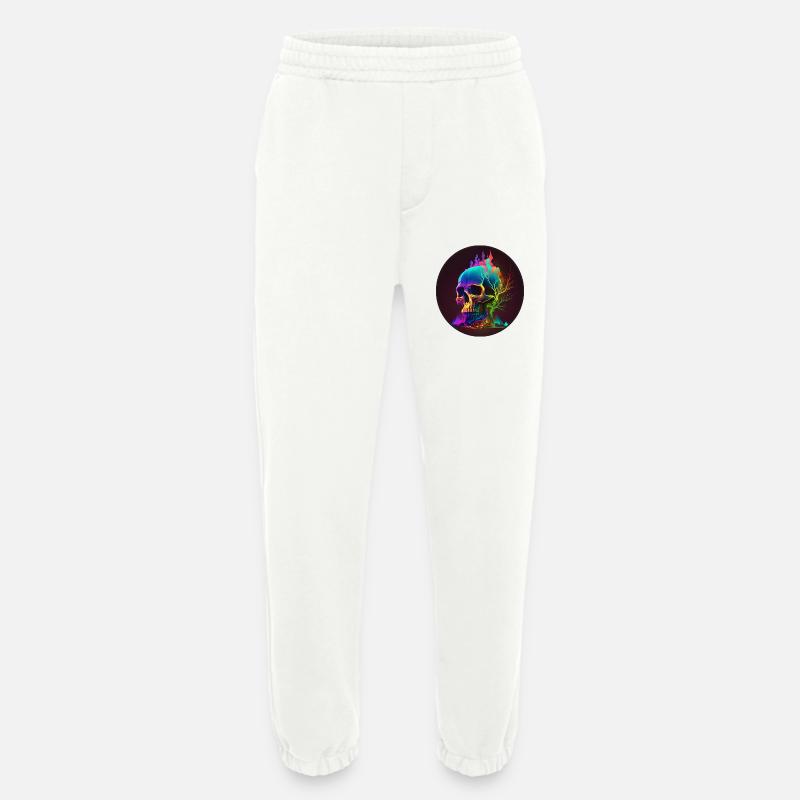 Glowing Skull - Heavyweight Jogginghose - made by SPREAD  - OFF WHITE