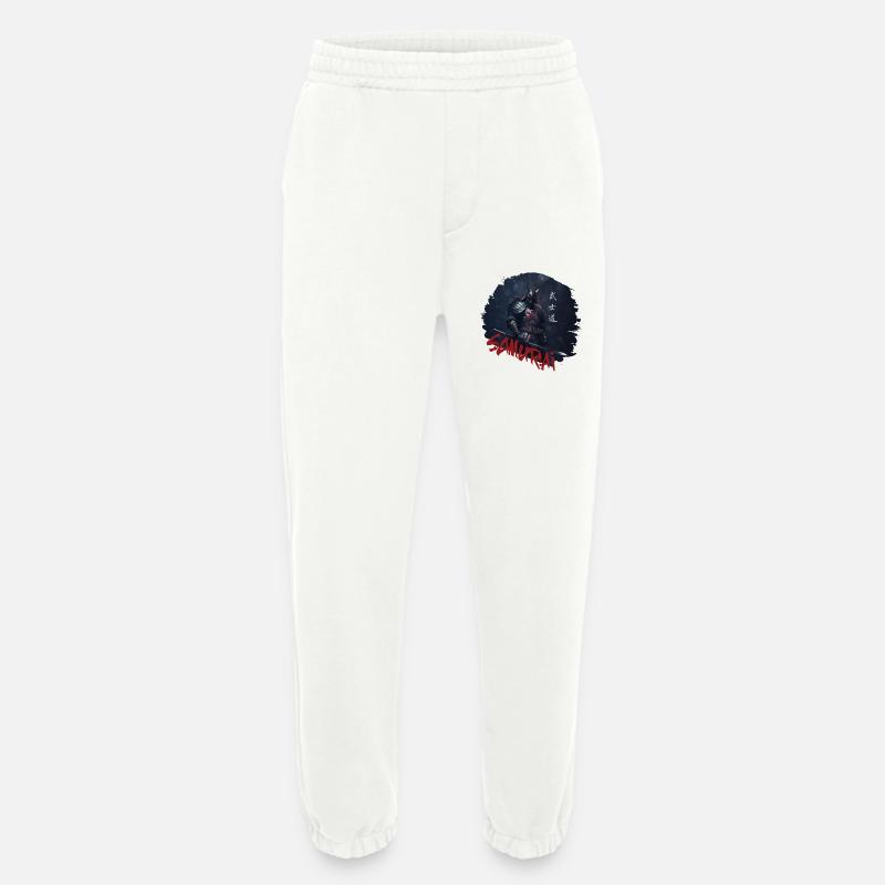 Samurai Krieger mit Katana - Heavyweight Jogginghose - made by SPREAD  - OFF WHITE
