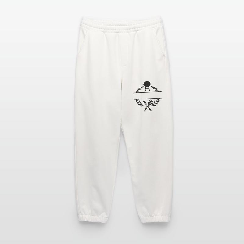 BBQ monogram Heavyweight Jogging Pants - made by SPREAD 