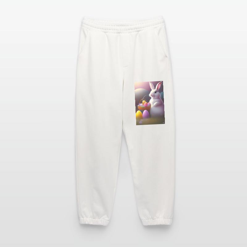 Easter Bunny with Easter Eggs Heavyweight Jogging Pants - made by SPREAD 