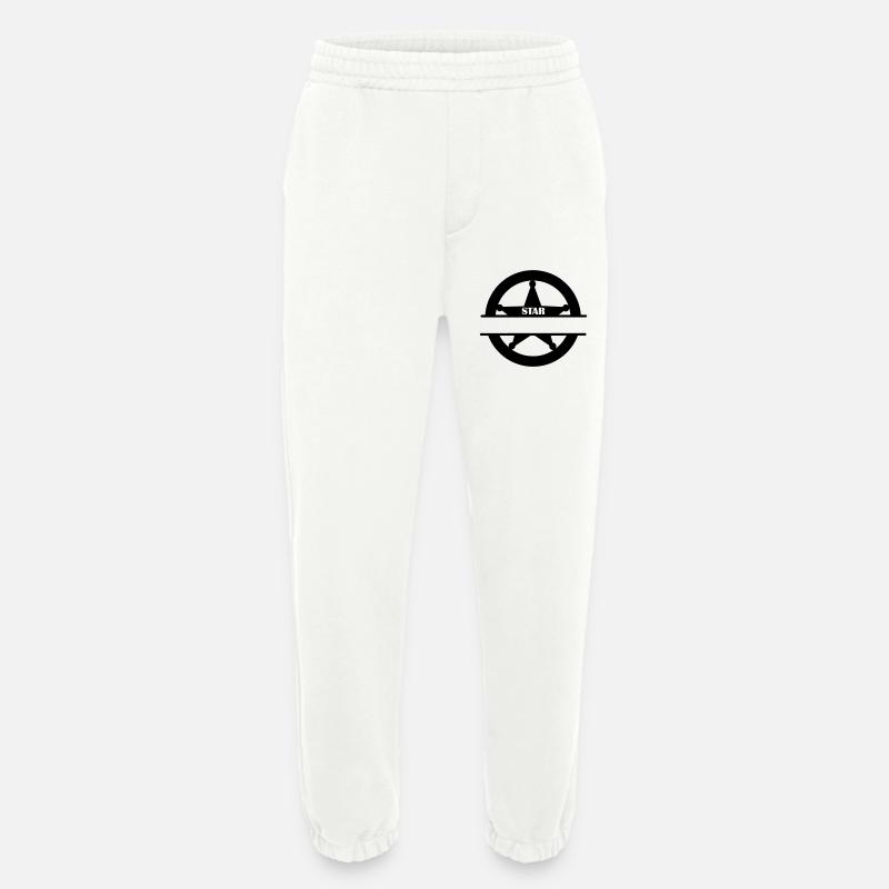 Marschallstern im Kreismonogramm - Heavyweight Jogginghose - made by SPREAD  - OFF WHITE