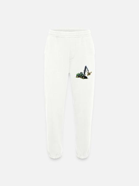 Moissonneuse-batteuse, Moissonneuse-batteuse - Pantalon de jogging bio épais fabriqué en UE - OFF WHITE