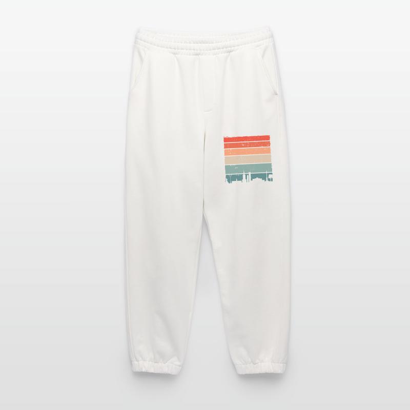 Sunset Skyline Gradient Tee Heavyweight Jogging Pants - made by SPREAD 
