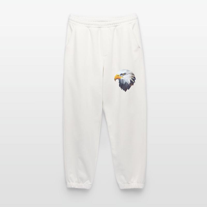 Stylized, geometric eagle Heavyweight Jogging Pants - made by SPREAD 