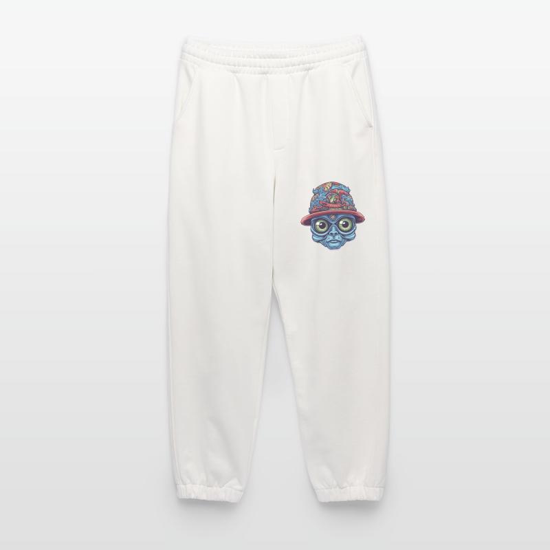 Psychedelic Alien Heavyweight Jogging Pants - made by SPREAD 