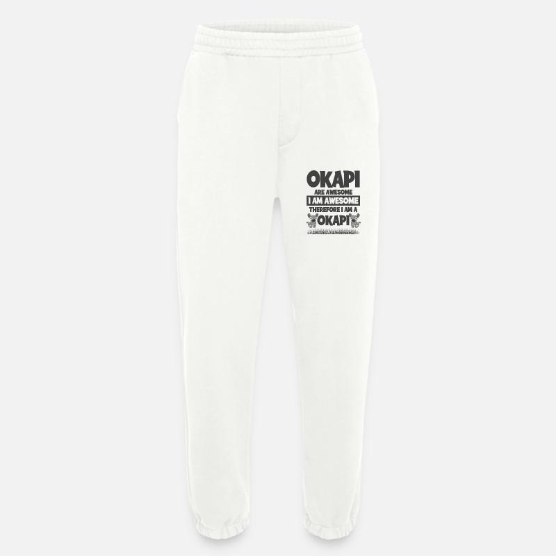 Okapi Design - Heavyweight Jogging Pants - made by SPREAD  - OFF WHITE