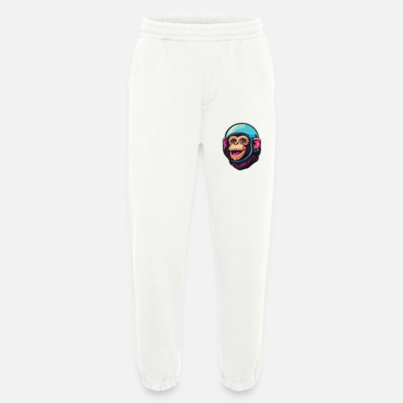 Space Monkey - Heavyweight Jogging Pants - made by SPREAD  - OFF WHITE