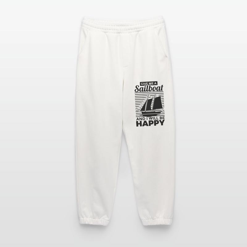 Gib mir ein Segelboot ich werd glücklich Heavyweight Jogginghose - made by SPREAD 