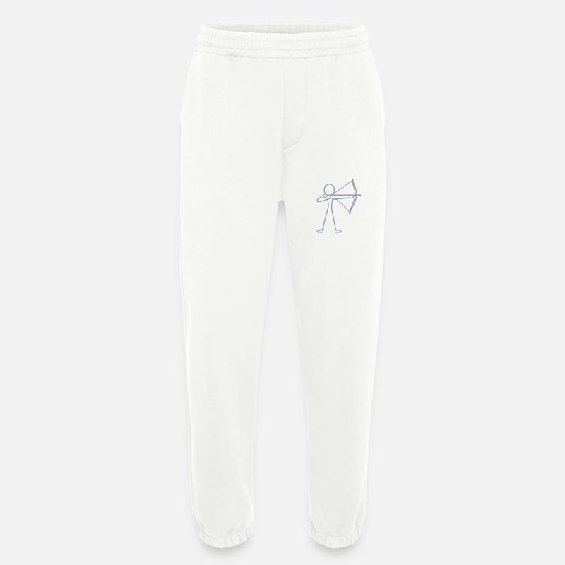 Strichmännchen Bogen Bogenschießen Bogenschütze - Heavyweight Jogginghose - made by SPREAD - OFF WHITE