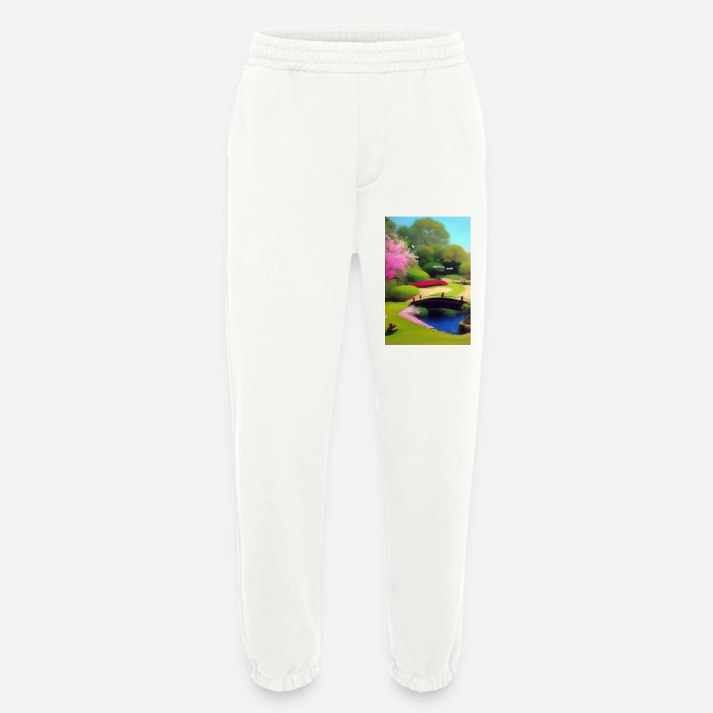 Chinesischer Zen Garten - Heavyweight Jogginghose - made by SPREAD  - OFF WHITE