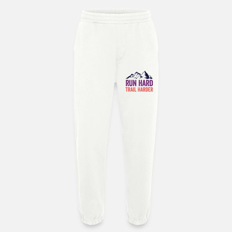 Laufen Sie hart. Härterer Trail. - Heavyweight Jogginghose - made by SPREAD  - OFF WHITE