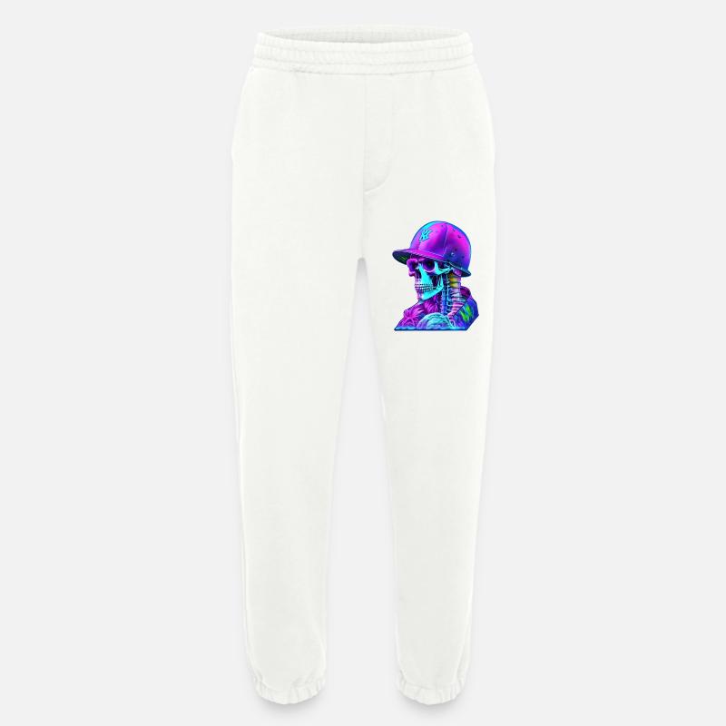 Skelett mit Kappe - Heavyweight Jogginghose - made by SPREAD  - OFF WHITE