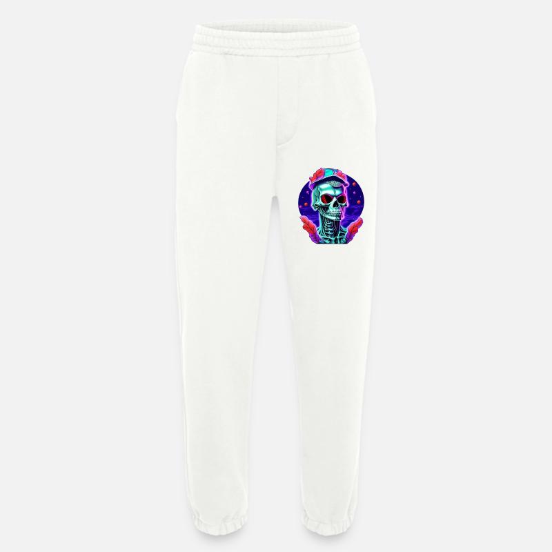Skelett mit Kappe - Heavyweight Jogginghose - made by SPREAD  - OFF WHITE