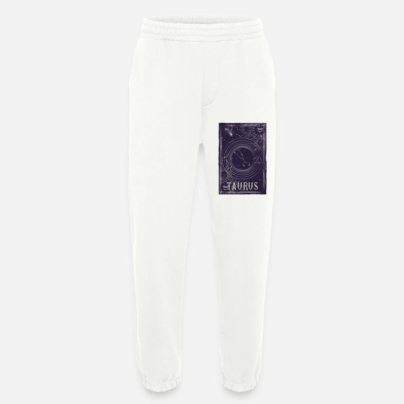 Taurus Constellation Orbit Design - Heavyweight Jogging Pants - made by SPREAD  - OFF WHITE