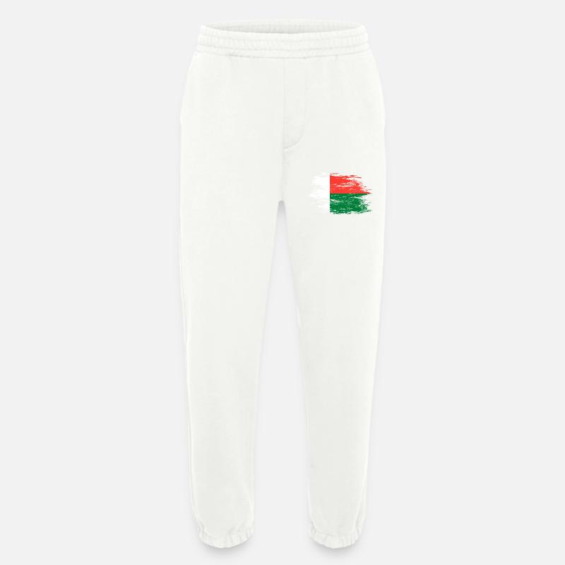Madagaskar Flagge used - Heavyweight Jogginghose - made by SPREAD - OFF WHITE