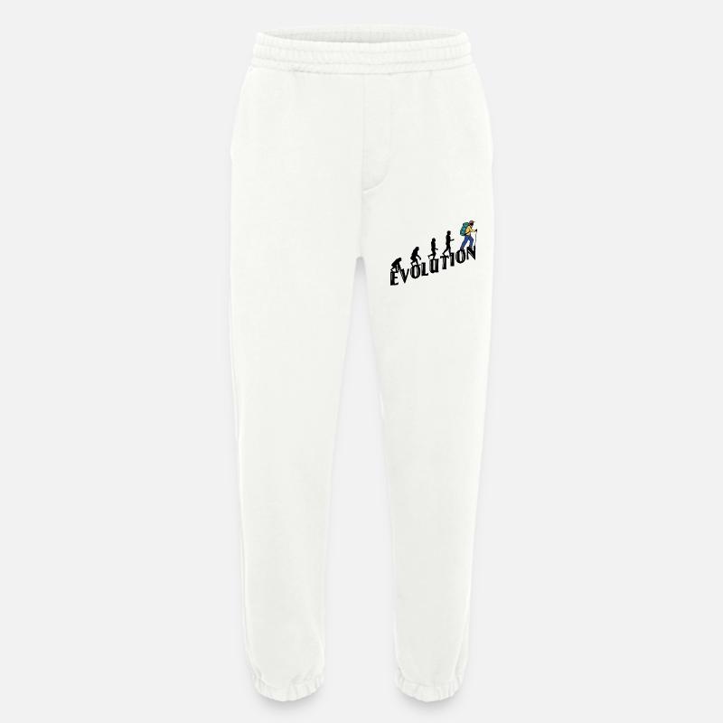 Wandern Evolution Wanderer Wanderung Klettern - Heavyweight Jogginghose - made by SPREAD  - OFF WHITE
