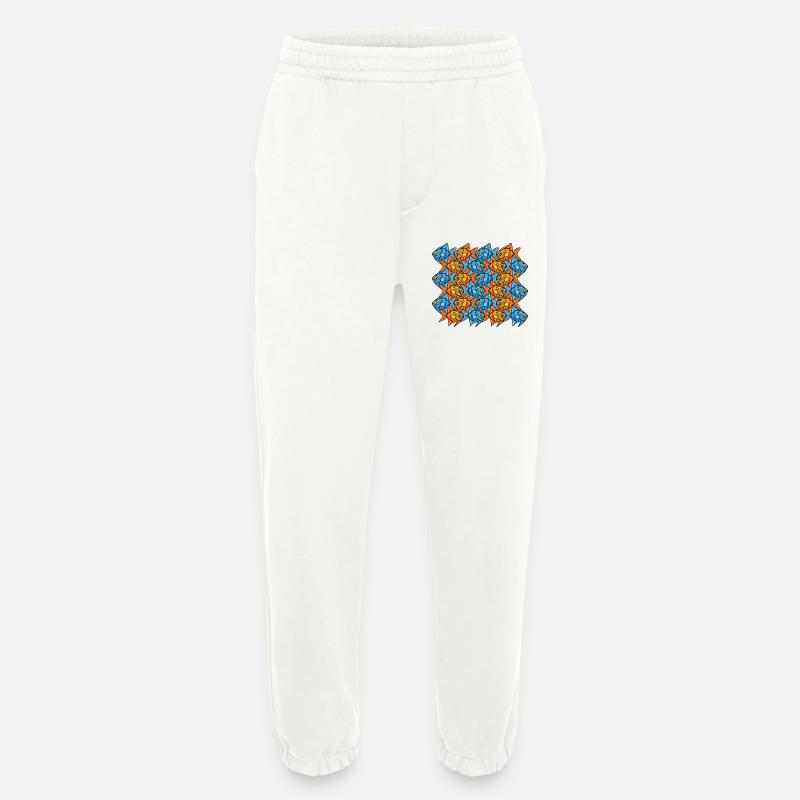 Kaiserfisch-Tessellation - Heavyweight Jogginghose - made by SPREAD  - OFF WHITE