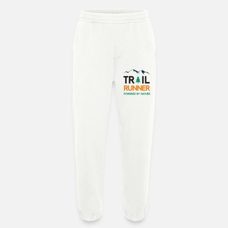 Trail Runner - Powered by Nature - Heavyweight Jogginghose - made by SPREAD  - OFF WHITE