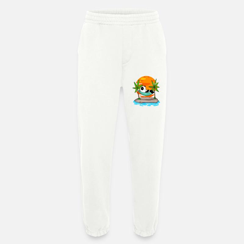 Panda am Strand - Heavyweight Jogginghose - made by SPREAD - OFF WHITE