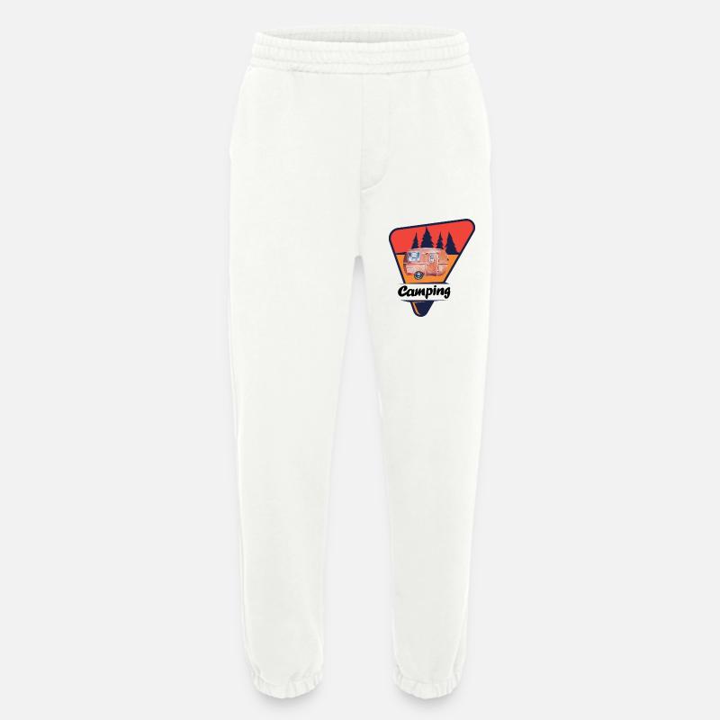 Retro Caravan im Wald - Heavyweight Jogginghose - made by SPREAD  - OFF WHITE