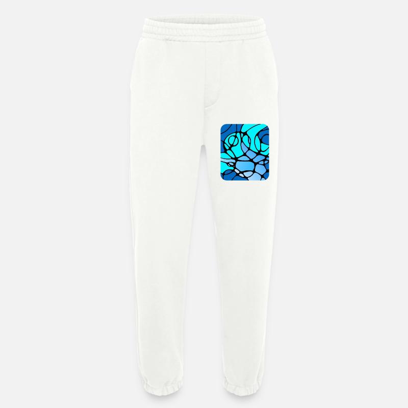 Neurografik modernes abstraktes Design - Heavyweight Jogginghose - made by SPREAD  - OFF WHITE