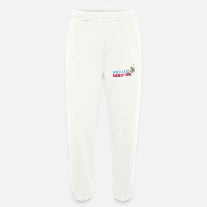 Ich Hasse Menschen - Heavyweight Jogginghose - made by SPREAD - OFF WHITE