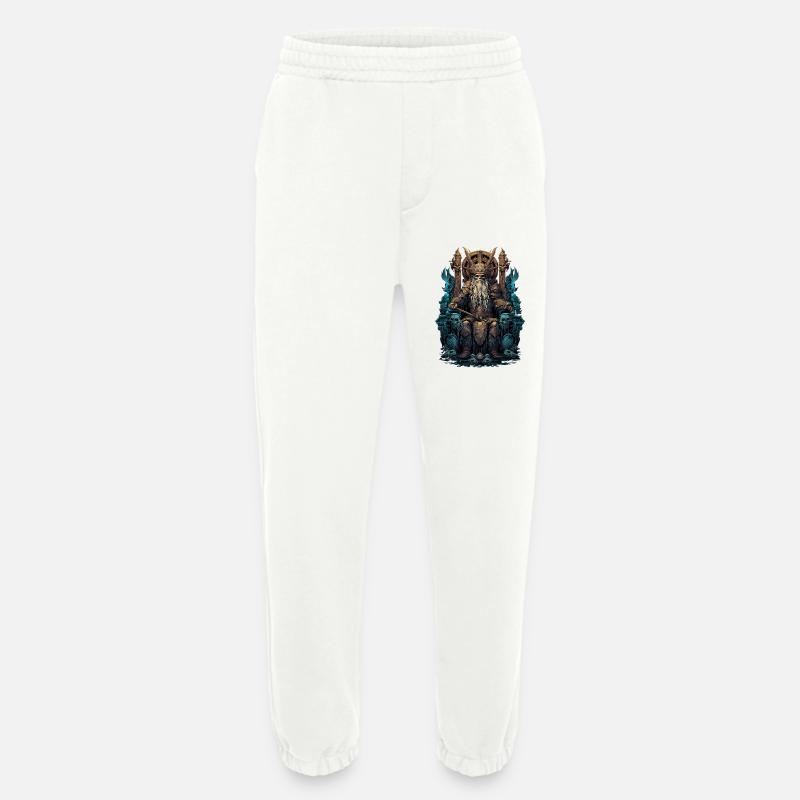 Vikings Odin Sons Throne Valhalla Valhalla - Heavyweight Jogging Pants - made by SPREAD  - OFF WHITE
