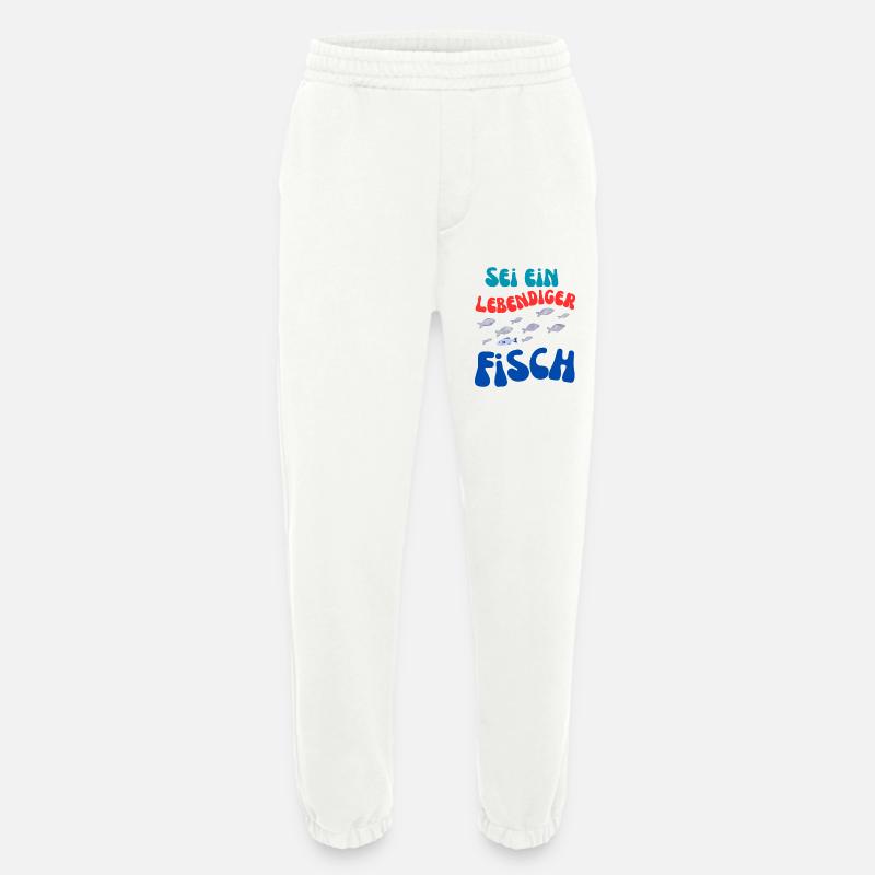 Sei Ein Lebendiger Fisch - Heavyweight Jogginghose - made by SPREAD  - OFF WHITE