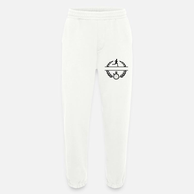 Stoppuhr-Läufer - Heavyweight Jogginghose - made by SPREAD  - OFF WHITE