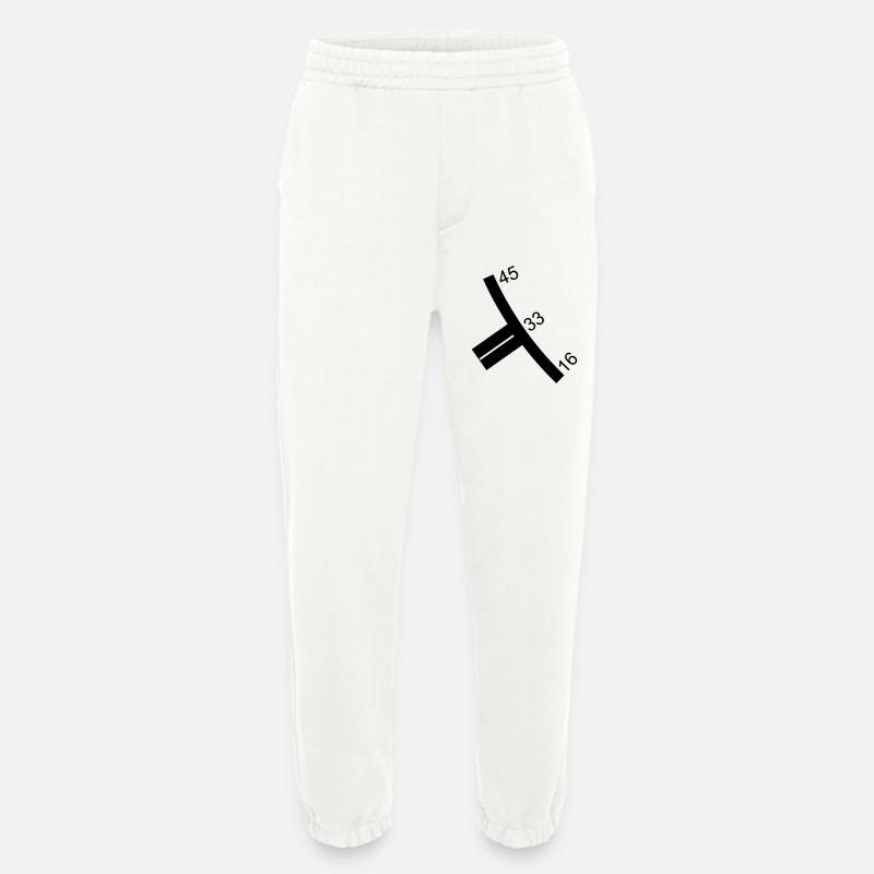 Turntable controller 45 33 16 - Heavyweight Jogging Pants - made by SPREAD  - OFF WHITE