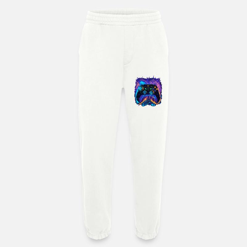 Powerful Gaming Controller Art - Heavyweight Jogginghose - made by SPREAD  - OFF WHITE