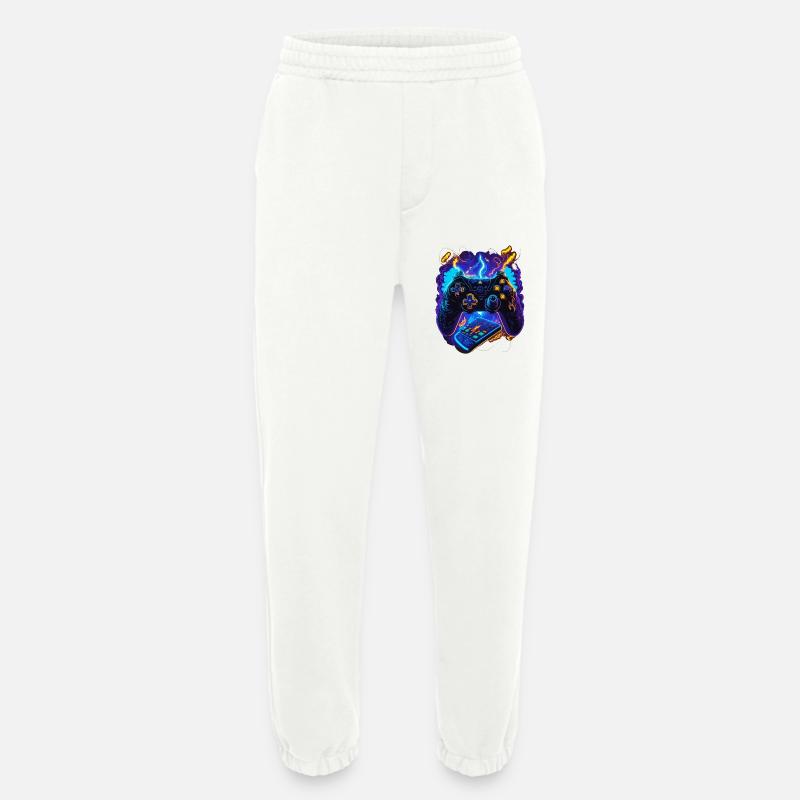 Cyber Gaming Controller - Heavyweight Jogging Pants - made by SPREAD - OFF WHITE