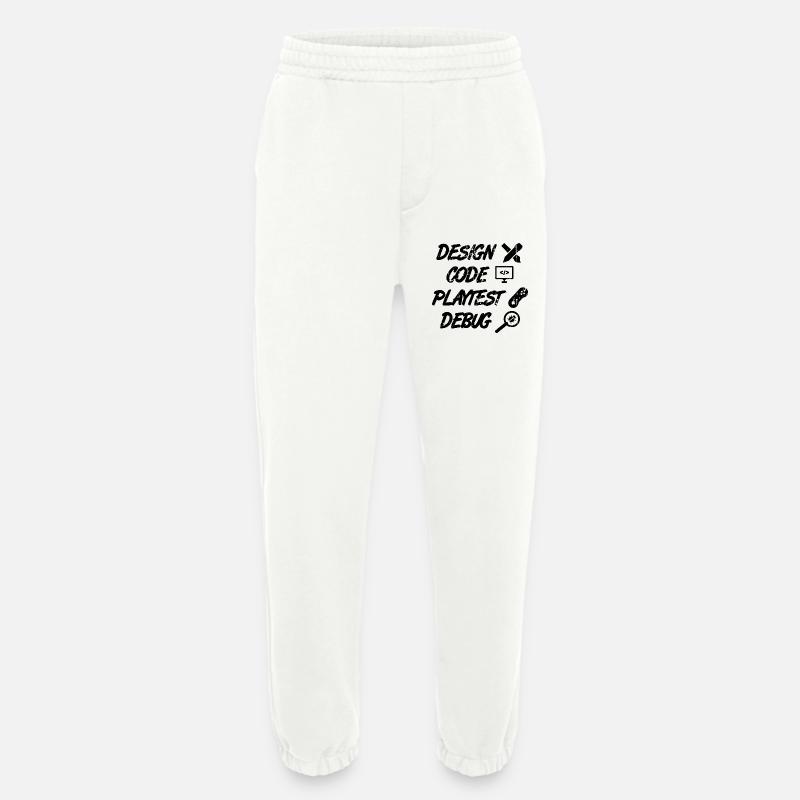 Design Code Playtest Debug - Heavyweight Jogging Pants - made by SPREAD  - OFF WHITE