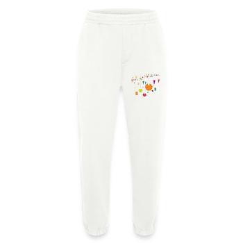 Sommer Party im eigenen Garten mit Lampions - Heavyweight Jogginghose - made by SPREAD  - OFF WHITE - Vorne