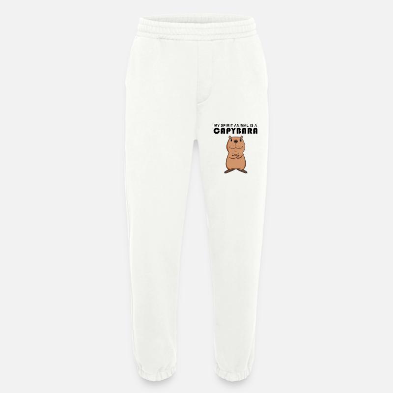 Capybara Capybara Gift - Heavyweight Jogging Pants - made by SPREAD  - OFF WHITE