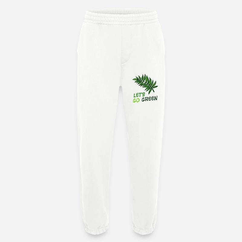 Environment Environmentalist Statement Eco-friendly - Heavyweight Jogging Pants - made by SPREAD  - OFF WHITE