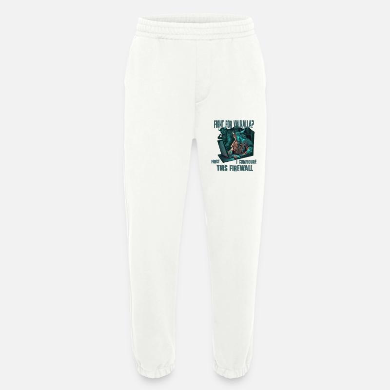 Firewall first Viking programmer - Heavyweight Jogging Pants - made by SPREAD  - OFF WHITE