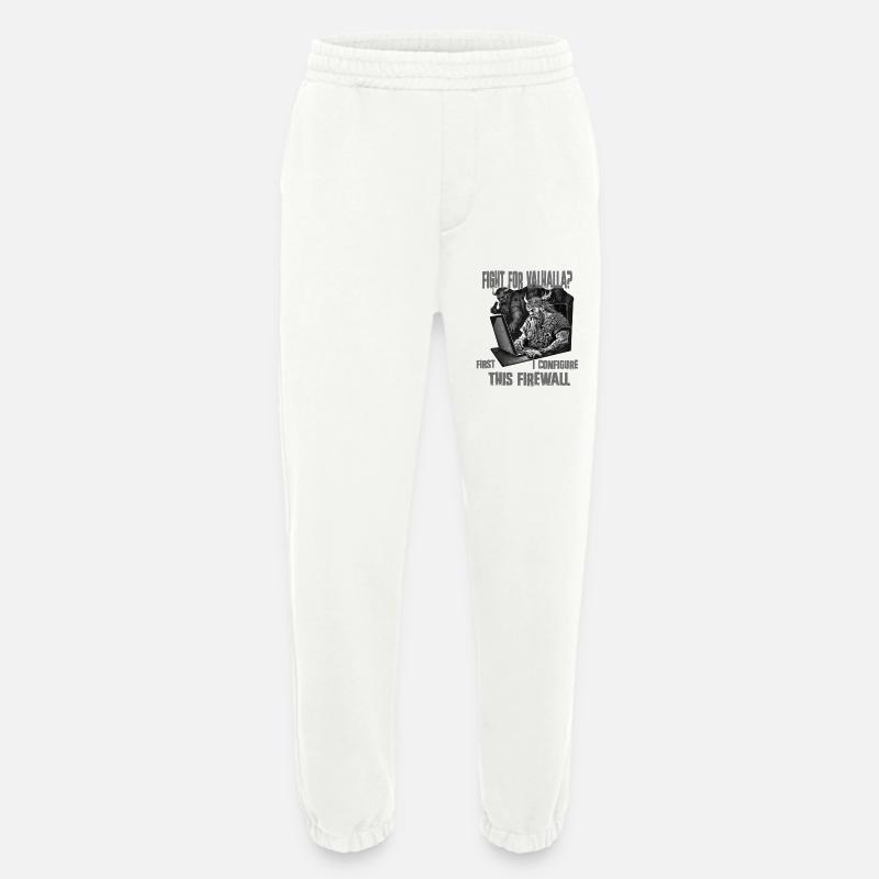 Firewall first Wikingerprogrammierer schwarz weiss - Heavyweight Jogginghose - made by SPREAD  - OFF WHITE