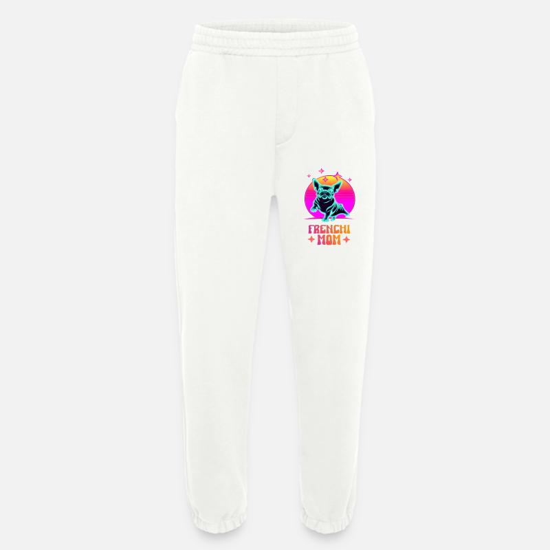 Frenchie Mom - Heavyweight Jogginghose - made by SPREAD  - OFF WHITE