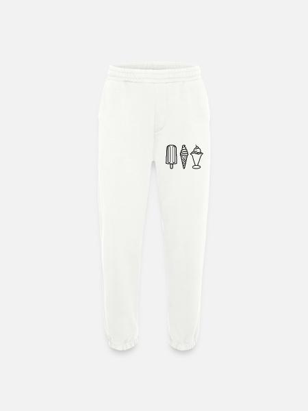 Glace - Pantalon de jogging bio épais fabriqué en UE - OFF WHITE