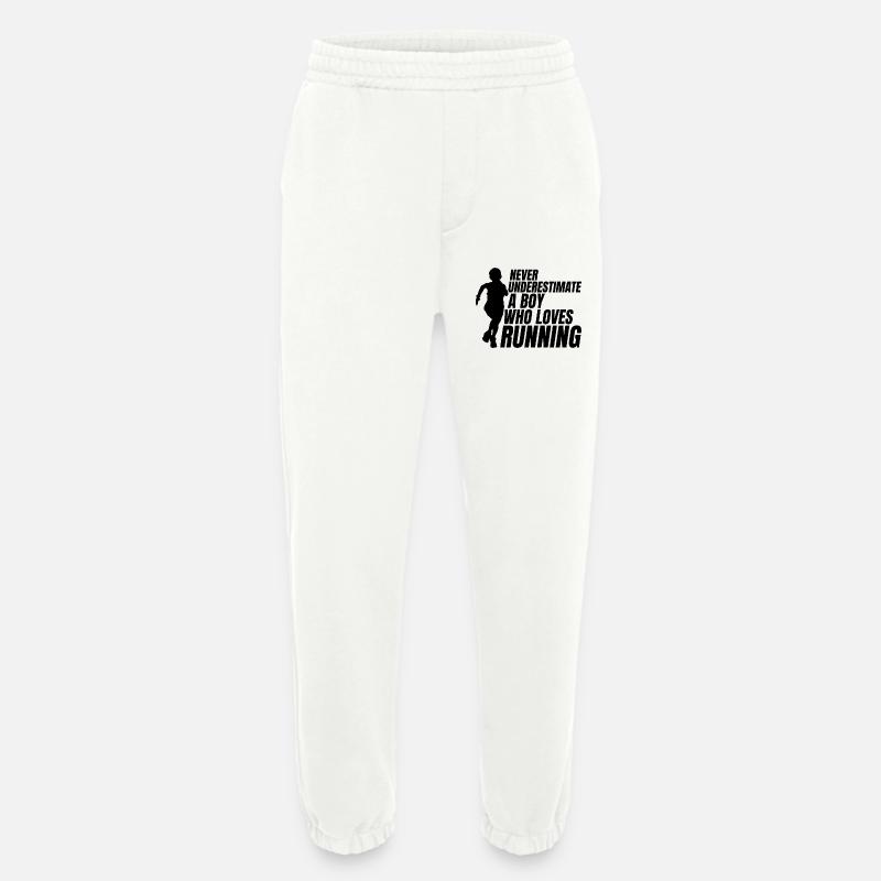 Laufender Junge - Heavyweight Jogginghose - made by SPREAD  - OFF WHITE