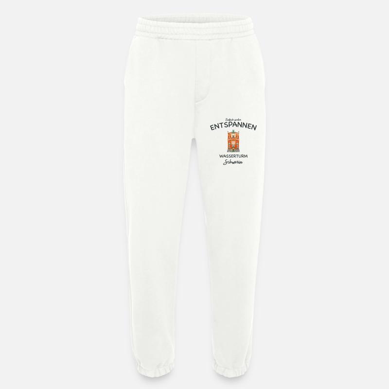 Schwerin, Wasserturm Weinberg, einfach Entspannen - Heavyweight Jogginghose - made by SPREAD  - OFF WHITE